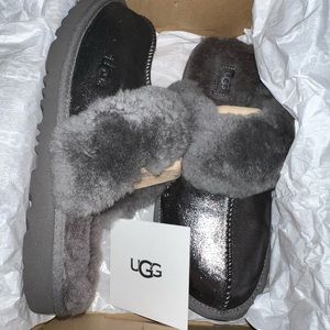 UGG Metallic glitter slippers
